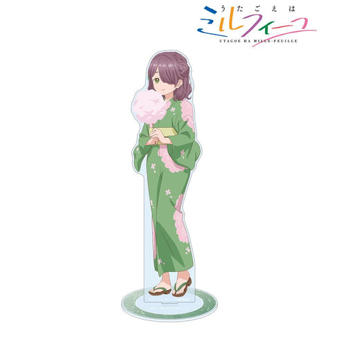 『うたごえはミルフィーユ』描き下ろし クマちゃん 夏祭りver. 特大アクリルスタンド