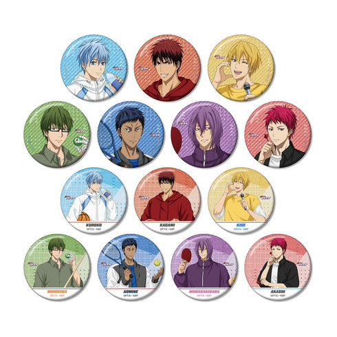 『黒子のバスケ』描き下ろし スポーツホリデーver. トレーディンググリッター缶バッジ(単位/BOX)