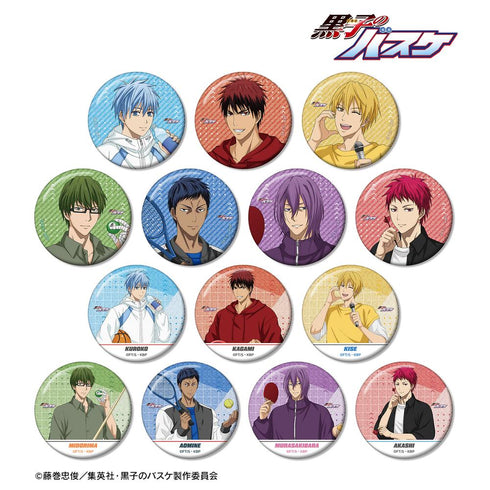 『黒子のバスケ』描き下ろし スポーツホリデーver. トレーディンググリッター缶バッジ(単位/BOX)