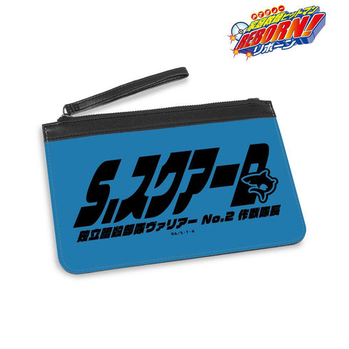 『家庭教師ヒットマンREBORN!』スペルビ・スクアーロ(10年後) ar-Unity モチーフネームデザイン PUレザーフラットポーチ【202603再販】