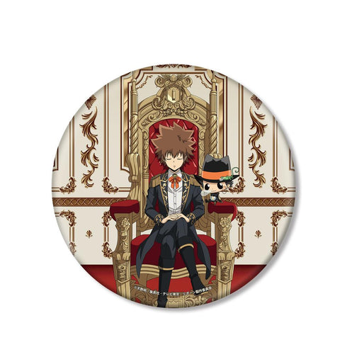 『家庭教師ヒットマンREBORN!』描き下ろし 沢田 綱吉&リボーン 夢見る玉座ver. BIG缶バッジ【202512再販】