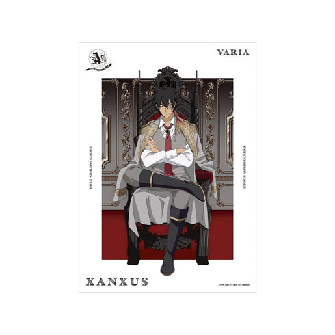 『家庭教師ヒットマンREBORN!』描き下ろし XANXUS(10年後) 夢見る玉座ver. A3マット加工ポスター【202606再販】