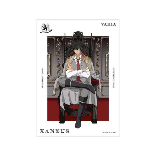 『家庭教師ヒットマンREBORN!』描き下ろし XANXUS(10年後) 夢見る玉座ver. A3マット加工ポスター【202512再販】