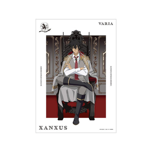 『家庭教師ヒットマンREBORN!』描き下ろし XANXUS(10年後) 夢見る玉座ver. A3マット加工ポスター
