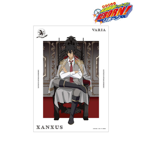 『家庭教師ヒットマンREBORN!』描き下ろし XANXUS(10年後) 夢見る玉座ver. A3マット加工ポスター【202512再販】