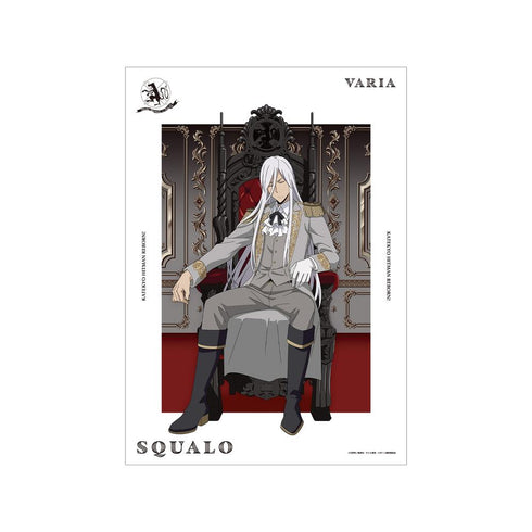 『家庭教師ヒットマンREBORN!』描き下ろし スペルビ・スクアーロ(10年後) 夢見る玉座ver. A3マット加工ポスター【202512再販】