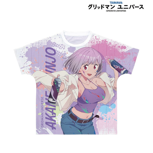 『グリッドマン ユニバース』描き下ろし 新条アカネ ペインタースタイルver. フルグラフィックTシャツユニセックス【202609再販】