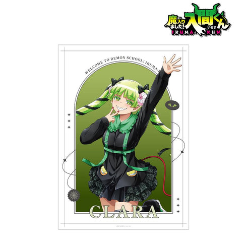 『魔入りました!入間くん』描き下ろし ウァラク・クララ ブラックコーデver. A3マット加工ポスター