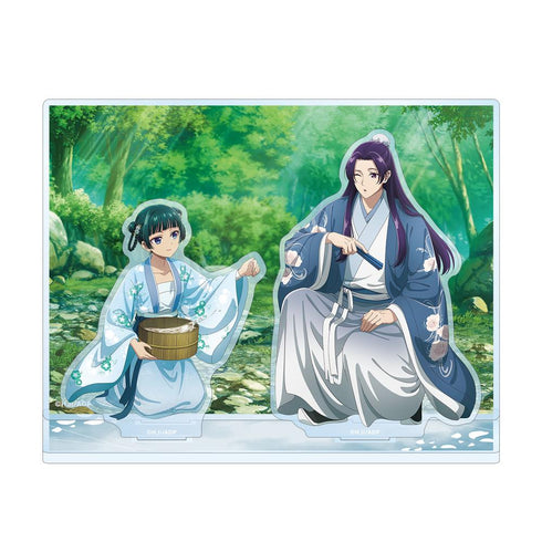 『薬屋のひとりごと』描き下ろし 猫猫&壬氏 水遊びver. アクリルジオラマ