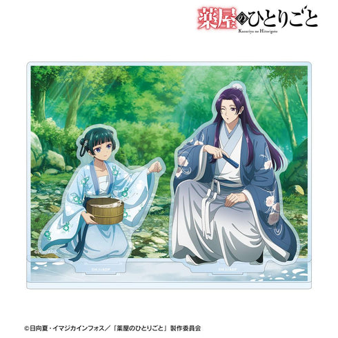 『薬屋のひとりごと』描き下ろし 猫猫&壬氏 水遊びver. アクリルジオラマ