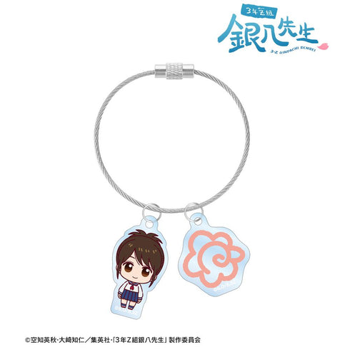 『3年Z組銀八先生』志村妙 ちょこんと! 2連ワイヤーアクリルキーホルダー