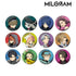 『MILGRAM -ミルグラム-』描き下ろし アメコミ風ver. トレーディンググリッター缶バッジ(単位/BOX)