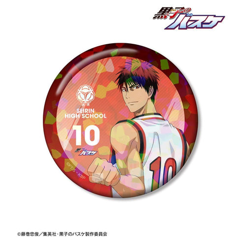 《黑子的籃球》全新繪製 火神大我 奮戰背影版 75mm全息圖鈕扣徽章【202604再版】