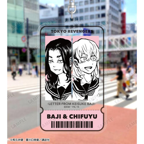 『東京卍リベンジャーズ ~場地圭介からの手紙~』場地 圭介&松野 千冬 1巻本体表紙イラスト チケット風BIGアクリルキーホルダー