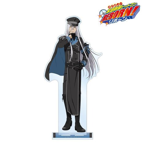 『家庭教師ヒットマンREBORN!』描き下ろし スペルビ・スクアーロ(10年後) ブラックミリタリーver. 特大アクリルスタンド【202603再販】