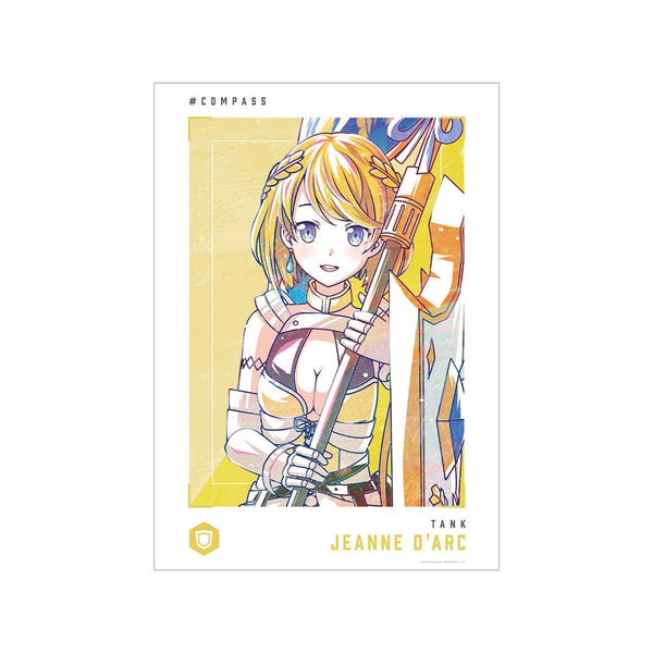 『#コンパス 戦闘摂理解析システム』ジャンヌ ダルク Ani-Art 第2弾 A3マット加工ポスター