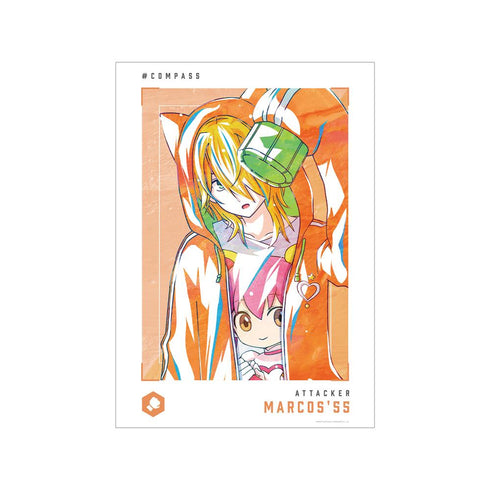 『#コンパス 戦闘摂理解析システム』マルコス'55 Ani-Art 第2弾 A3マット加工ポスター