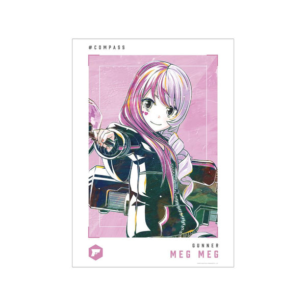 『#コンパス 戦闘摂理解析システム』メグメグ Ani-Art 第2弾 A3マット加工ポスター