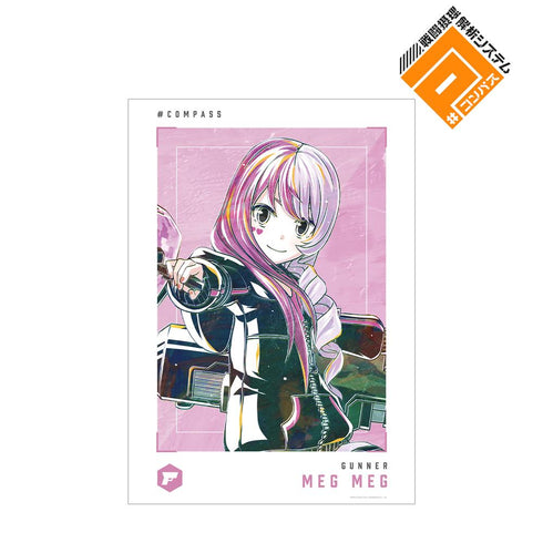『#コンパス 戦闘摂理解析システム』メグメグ Ani-Art 第2弾 A3マット加工ポスター