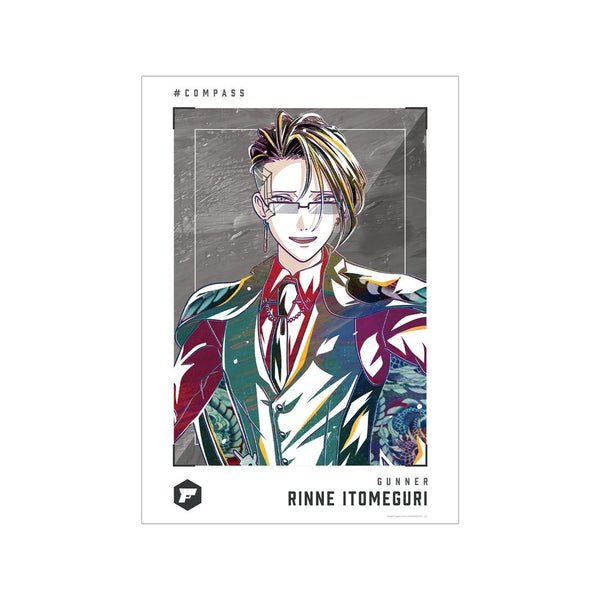 『#コンパス 戦闘摂理解析システム』糸廻 輪廻 Ani-Art 第2弾 A3マット加工ポスター