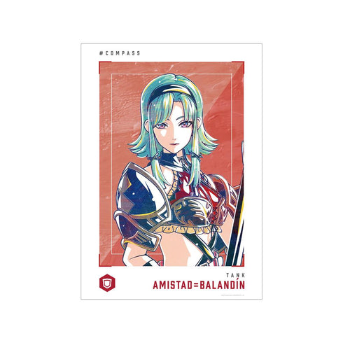『#コンパス 戦闘摂理解析システム』アミスター=バランディン Ani-Art 第2弾 A3マット加工ポスター