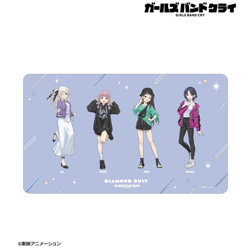 『ガールズバンドクライ』描き下ろし ダイヤモンドダスト 集合 私服ver. マルチデスクマット