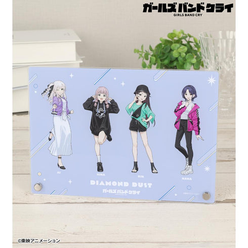 『ガールズバンドクライ』描き下ろし ダイヤモンドダスト 集合 私服ver. A5アクリルパネル