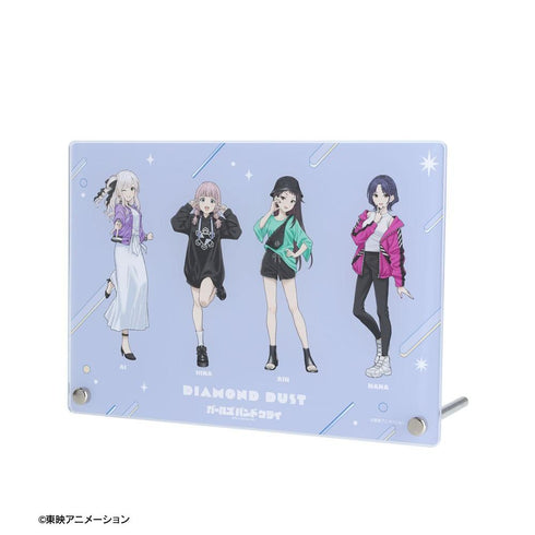 『ガールズバンドクライ』描き下ろし ダイヤモンドダスト 集合 私服ver. A5アクリルパネル【202603再販】