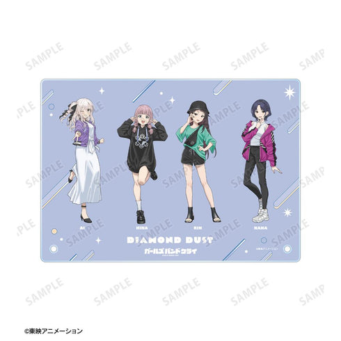 『ガールズバンドクライ』描き下ろし ダイヤモンドダスト 集合 私服ver. A5アクリルパネル