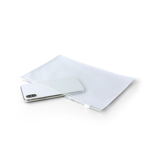 『初音ミク』ANGEL BLUEコラボ 描き下ろし 初音ミク Art by 甘春わすれ ビニールフラットポーチ ver.B