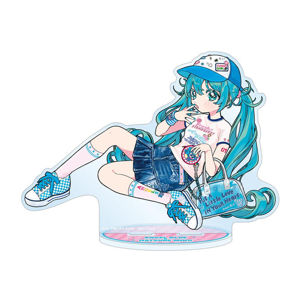 『初音ミク』ANGEL BLUEコラボ 描き下ろし 初音ミク Art by 甘春わすれ BIGアクリルスタンド ver.A