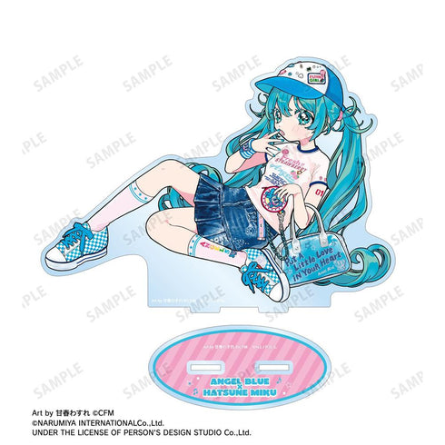 『初音ミク』ANGEL BLUEコラボ 描き下ろし 初音ミク Art by 甘春わすれ BIGアクリルスタンド ver.A【202607再販】