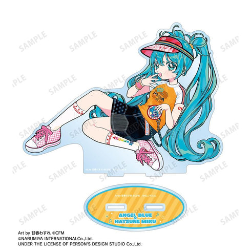 『初音ミク』ANGEL BLUEコラボ 描き下ろし 初音ミク Art by 甘春わすれ BIGアクリルスタンド ver.B【202607再販】