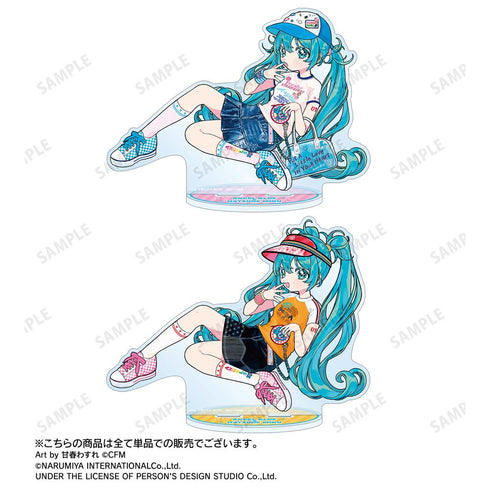 『初音ミク』ANGEL BLUEコラボ 描き下ろし 初音ミク Art by 甘春わすれ BIGアクリルスタンド ver.B