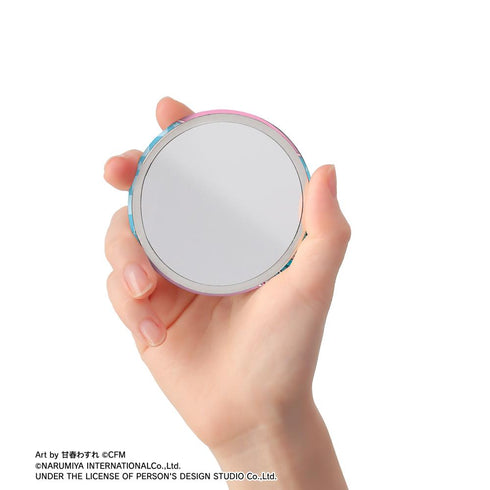 『初音ミク』ANGEL BLUEコラボ 描き下ろし 初音ミク Art by 甘春わすれ 缶ミラー ver.A