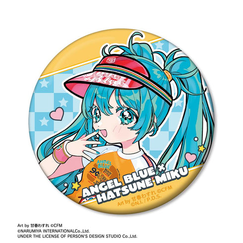 『初音ミク』ANGEL BLUEコラボ 描き下ろし 初音ミク Art by 甘春わすれ 缶ミラー ver.B