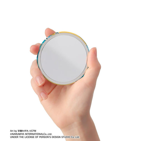 『初音ミク』ANGEL BLUEコラボ 描き下ろし 初音ミク Art by 甘春わすれ 缶ミラー ver.B