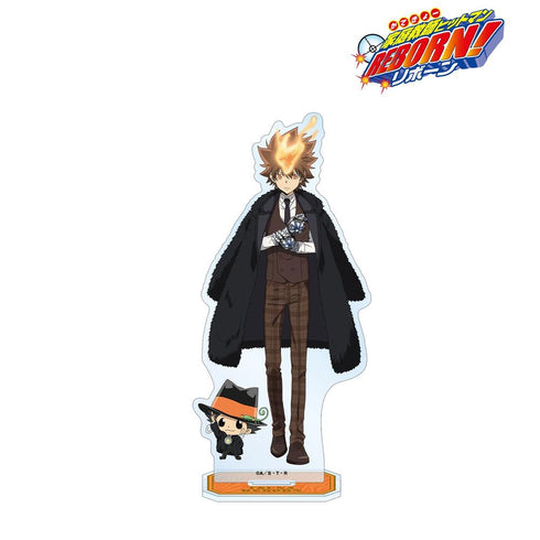 『家庭教師ヒットマンREBORN!』描き下ろし 沢田 綱吉&リボーン 毛皮コート×スーツver. BIGアクリルスタンド【202603再販】