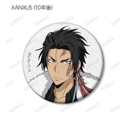 『家庭教師ヒットマンREBORN!』描き下ろし 毛皮コート×スーツver. トレーディンググリッター缶バッジ(単位/BOX)