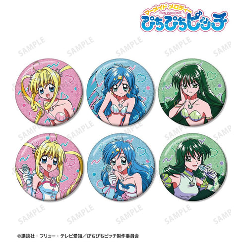 『ぴちぴちピッチ』トレーディンググリッター缶バッジ(単位/BOX)【202606再販】