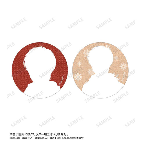 『進撃の巨人』描き下ろし マフラー着用ver. トレーディンググリッター缶バッジ(単位/BOX)