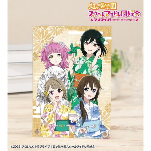 《Love Live! 虹咲学园校园偶像同好会》全新绘制 1年级 庙会版 A5亚克力板【202605再版】