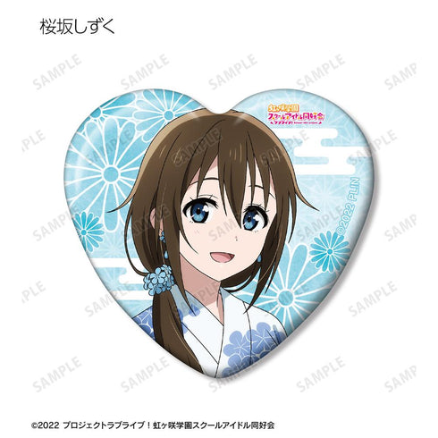 『ラブライブ!虹ヶ咲学園スクールアイドル同好会』描き下ろし 縁日ver. トレーディングハート型缶バッジ(単位/BOX)