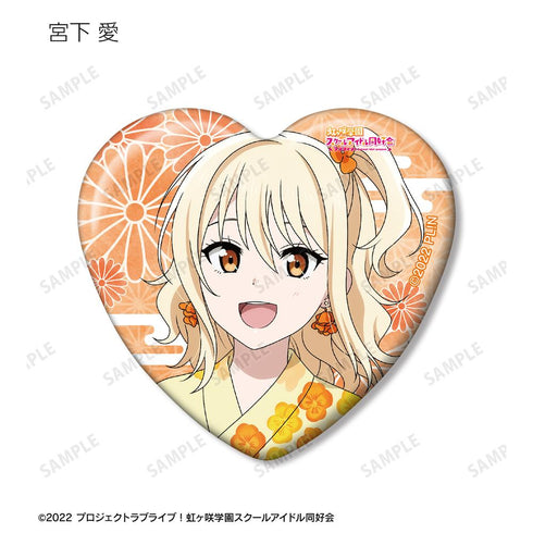 『ラブライブ!虹ヶ咲学園スクールアイドル同好会』描き下ろし 縁日ver. トレーディングハート型缶バッジ(単位/BOX)