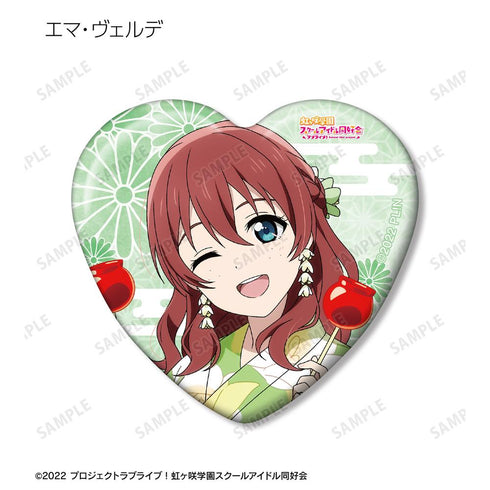 『ラブライブ!虹ヶ咲学園スクールアイドル同好会』描き下ろし 縁日ver. トレーディングハート型缶バッジ(単位/BOX)