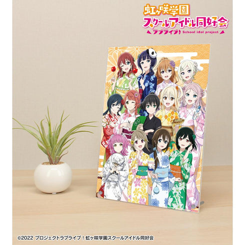 『ラブライブ!虹ヶ咲学園スクールアイドル同好会』描き下ろし 集合 縁日ver. A4アクリルパネル