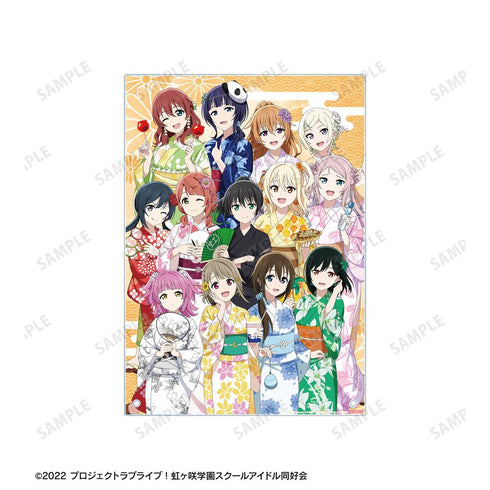 『ラブライブ!虹ヶ咲学園スクールアイドル同好会』描き下ろし 集合 縁日ver. A4アクリルパネル