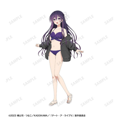 《约会大作战V》全新绘制 夜刀神十香 海滩约会版 穿着拉链连帽衫 男女通用款