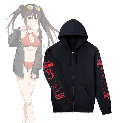 "Date A Live V" Original Illustration: Kyōko Tokisaki Beach Date Ver. Zip-Up Hoodie (Unisex)