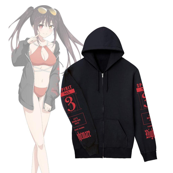 "Date A Live V" Original Illustration: Kyōko Tokisaki Beach Date Ver. Zip-Up Hoodie (Unisex)